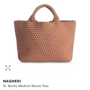 Naghedi St. Barths woven tote - medium (cocoa)